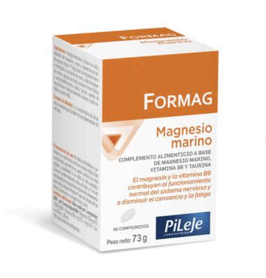 FORMAG MAGNESIO MARINO - 90 tabletas - Laboratorio Pileje