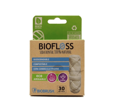 HILO DENTAL BIOFLOSS - 100% Degradable - Bio Brush