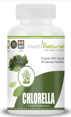 CHLORELLA - 90 cápsulas - 500mg - Health Natural