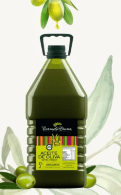 ACEITE de OLIVA EXTRA VIRGEN - ORGÁNICO - 5L - Carmelo Bruna