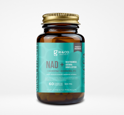 NAD + Quercetina y Resveratrol - 60 caps x 500mg - RI&CO