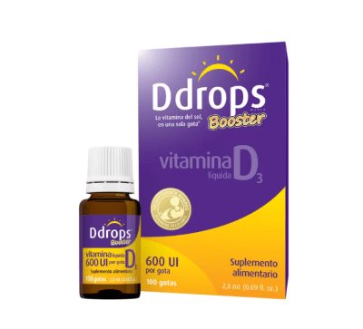 VITAMINA D3 liquida - 2,8ml - 600 UI - Booster Ddrops