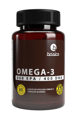 OMEGA-3 - (800 EPA- 400 DHA) - 60 caps - Basics Nutrition