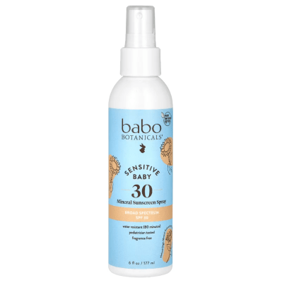 PROTECTOR SOLAR natural bebé piel sensible SPRAY SPF 30 - 177 ml - Babo Botanicals