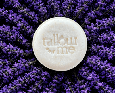 SHAMPOO EN BARRA TALLOW, LAVANDA Y KARITÉ - Cabello Normal - 65g - Tallow and Me