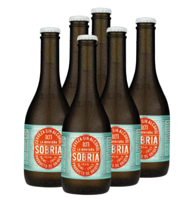 CERVEZA SIN ALCOHOL SOBRIA - 330 ml - La Montaña