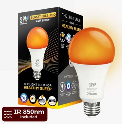 AMPOLLETA SUNSET BULB PRO - LUZ NARANJA sin luz azul  - SPV