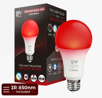 AMPOLLETA TWILIGHT BULB PRO - LUZ ROJA sin luz azul y verde - SPV