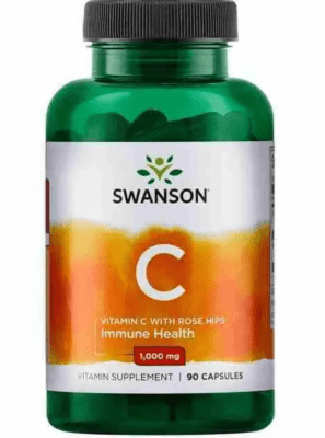 VITAMINA C con ROSA MOSQUETA 1000 mg -  90 cápsulas - Swanson