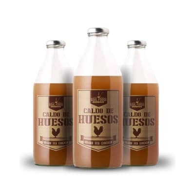 Pack x3 uu. - CALDO de POLLO libre de hormonas - 930 ml - SOUL