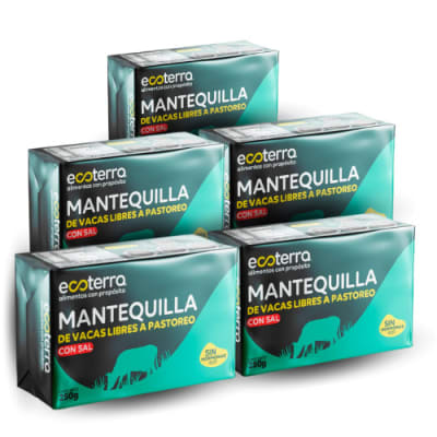 PACK 5 - MANTEQUILLA DE PASTOREO C/SAL - 250G