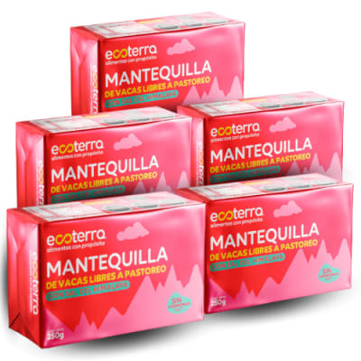 PACK 5 - MANTEQUILLA DE PASTOREO C/SAL del HIMALAYA