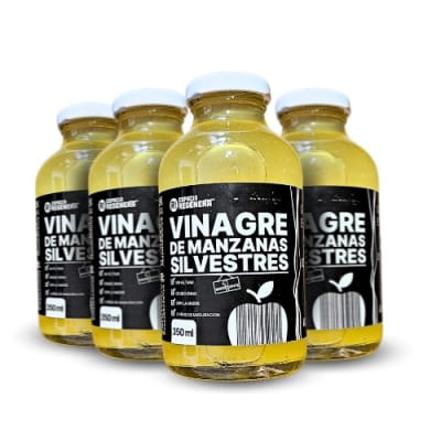 PACK 4 - VINAGRE de MANZANA Orgánico - Lago Budi x 350mL