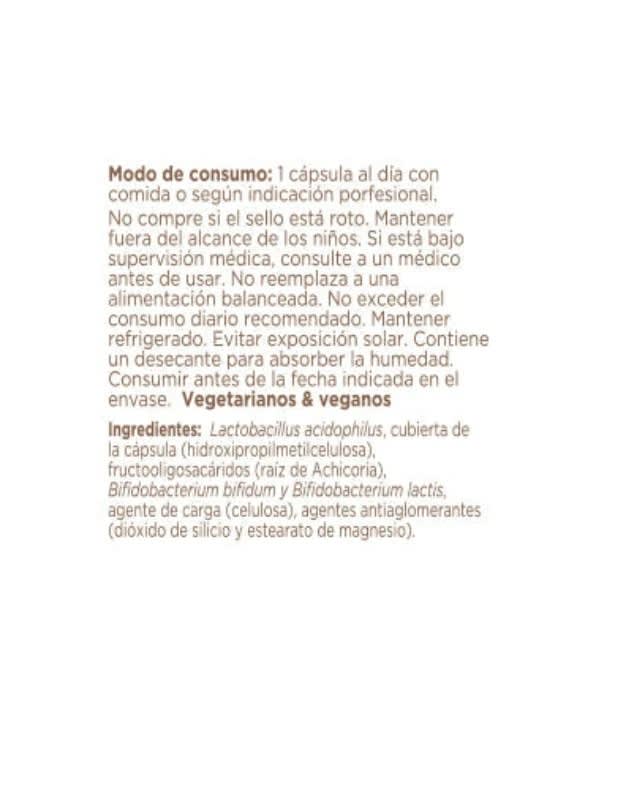 BIOACIDOPHILUS  FORTE (PROBIOTICO 30 BILLONES POR CÁPSULA)2