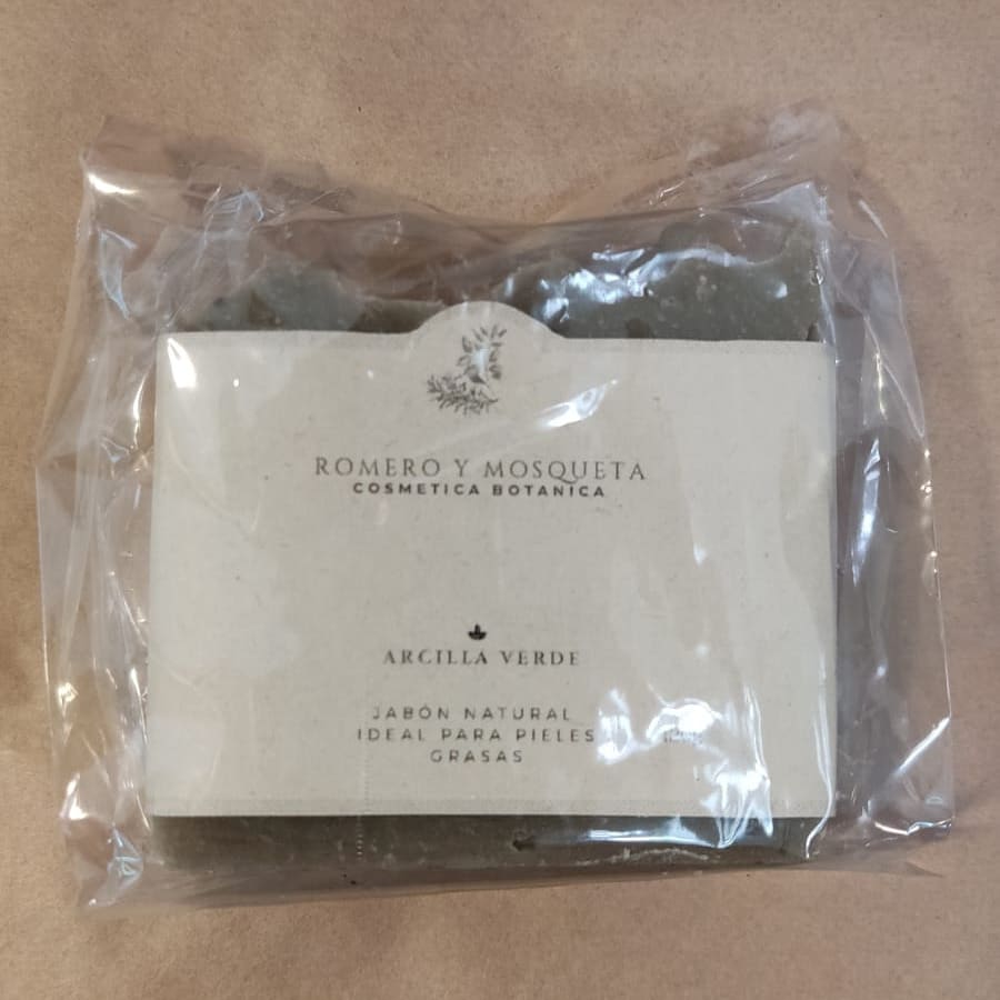 JABÓN ARCILLA VERDE 120g - Romero y Mosqueta1