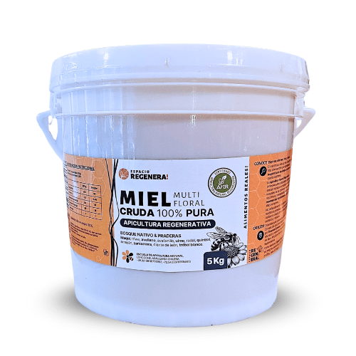 MIEL de APICULTURA REGENERATIVA - 5Kg - Escuela de Apicultura Natural1