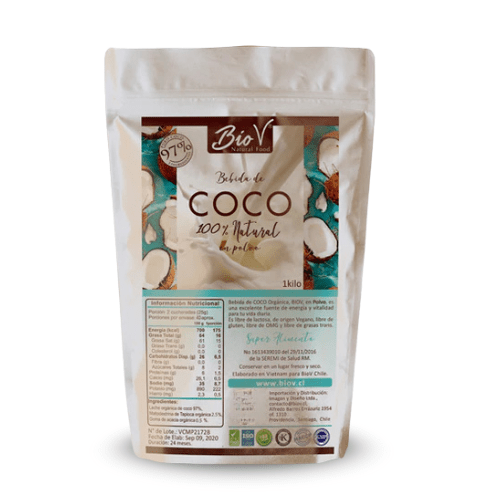 BEBIDA DE COCO EN POLVO SIN GLUTEN - 1 KILO - Bio V1