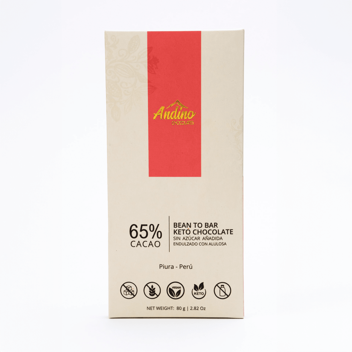 BARRA de CHOCOLATE 65% Keto - Andino1