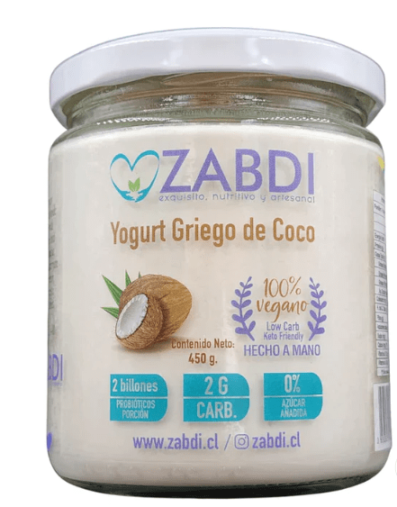 Yogurt Griego de Coco 450 ml Zabdi1