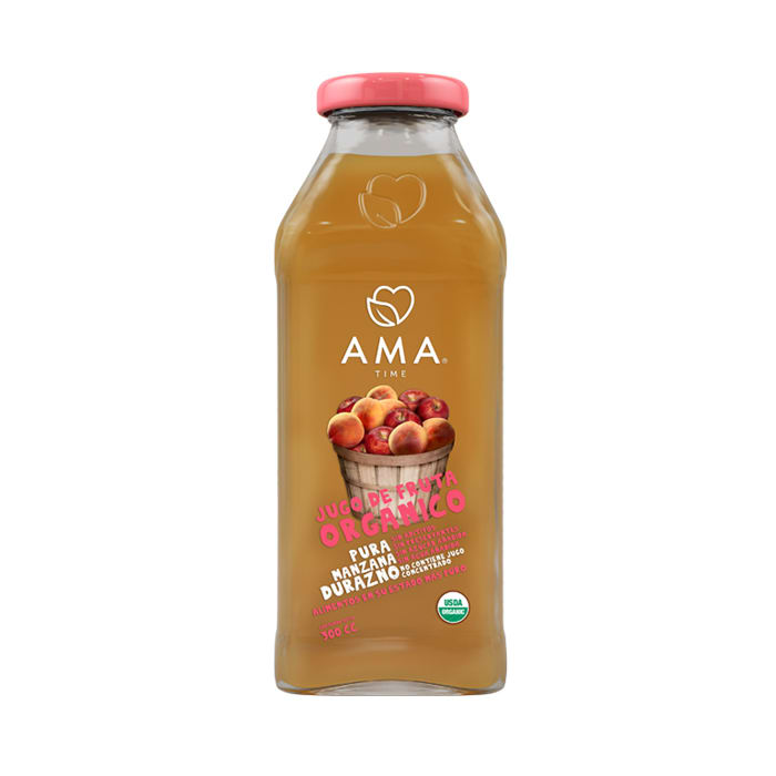 JUGO de MANZANA y DURAZNO orgánico - 200ml CAJITA3