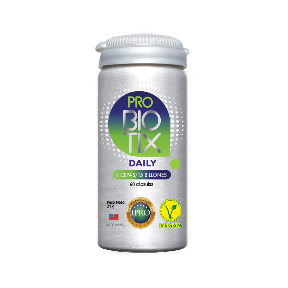 PROBIOTIX DAILY (4 cepas/15 millones) – 60 CÁPSULAS1