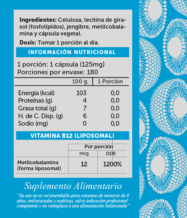 VITAMINA B12 LIPOSOMAL - 180 CÁPSULAS2