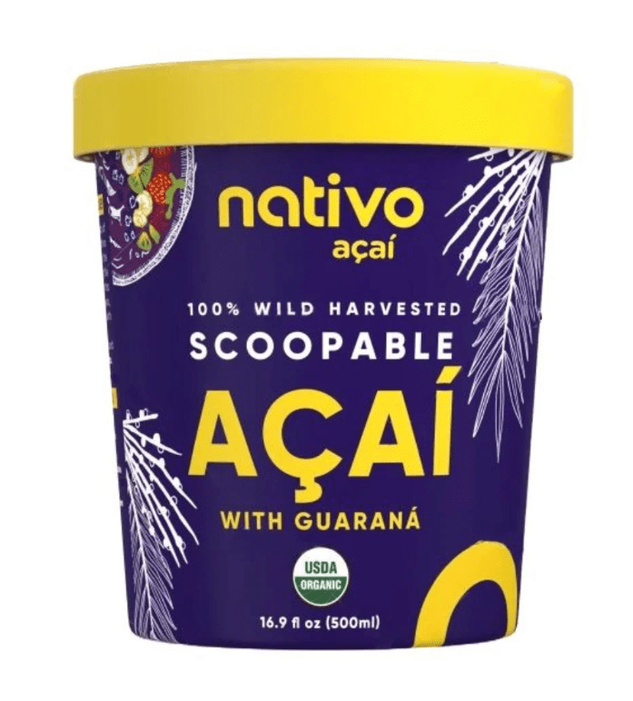 SCOOPABLE ACAI con GUARANÁ - 500ml - Nativo1