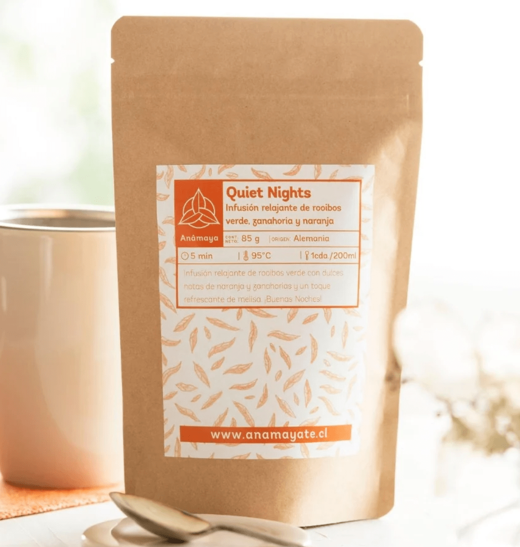 INFUSIÓN ROOIBOS QUIET NIGHTS - Kraft compostable 60g - Anamaya1