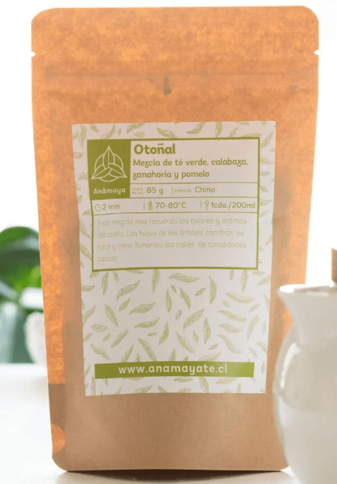 TÉ VERDE OTOÑAL - Kraft compostable 70g - Anamaya1