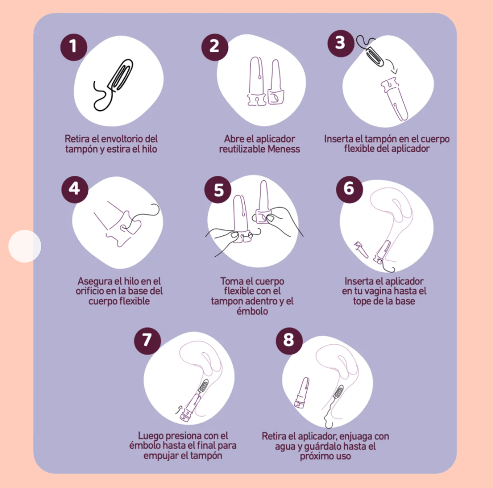 APLICADOR para TAMPONES - REUTILIZABLE - MeNess Concept3