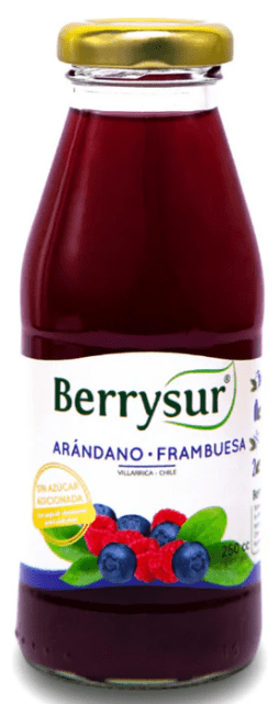 JUGO de ARÁNDANO - FRAMBUESA - 480 mL - Berrysur1
