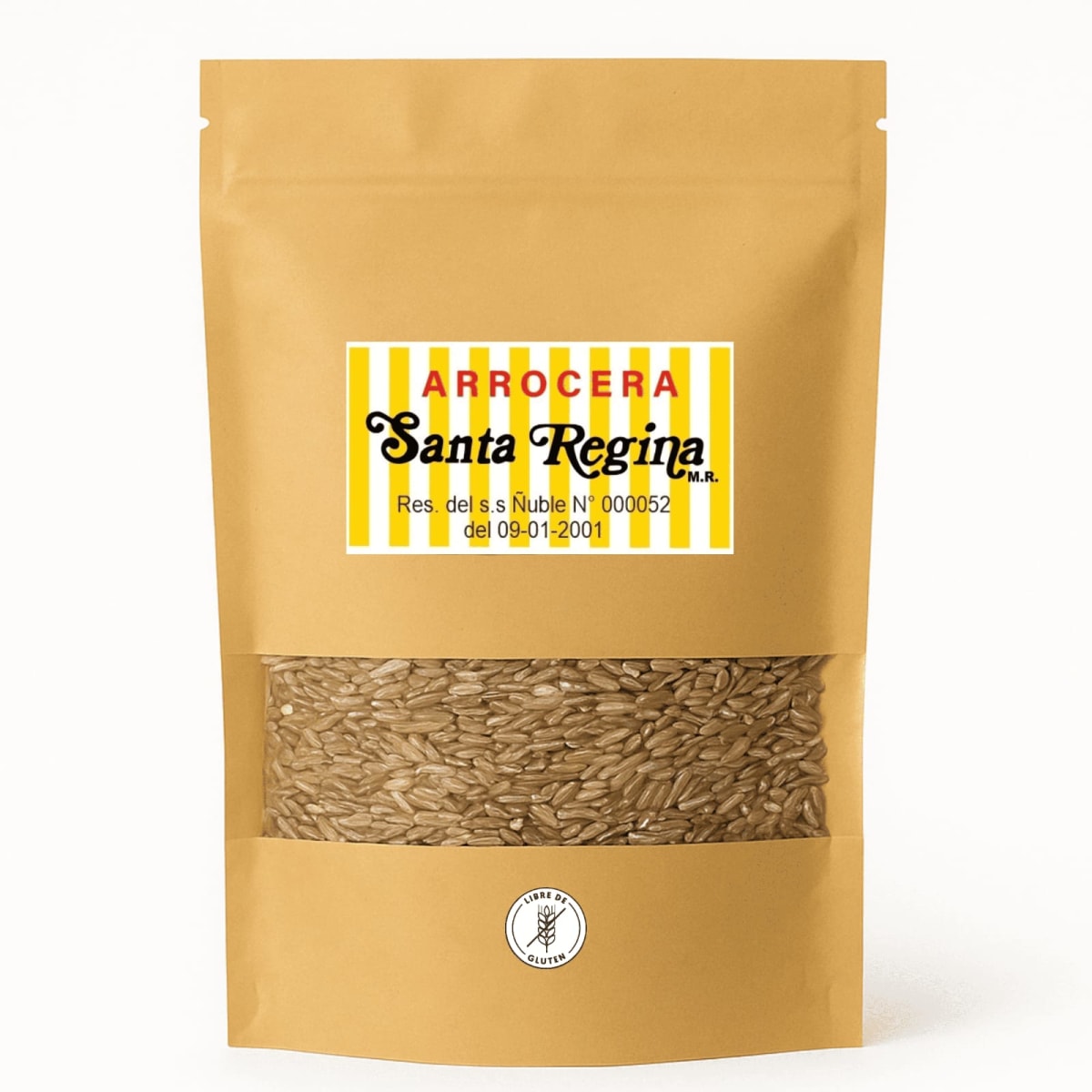 ARROZ INTEGRAL CHILENO - 500 g – Sin fumigación post cosecha - Santa Regina1