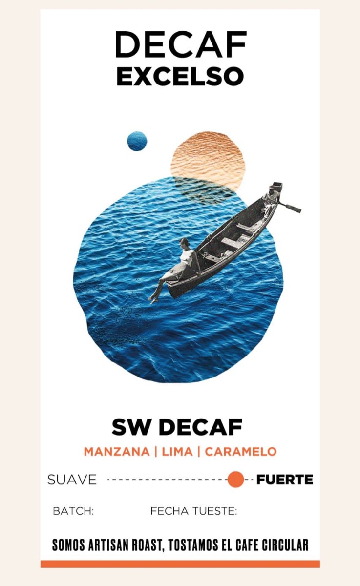 CAFÉ grano DESCAFEINADO (proceso natural) - 250g - Artisan Roast2
