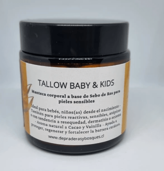 CREMA CORPORAL TALLOW BABY & KIDS - CORDERO - 100 ml - De Praderas y Bosques2