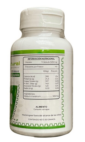 CARDO MARIANO - 500mg - 60 caps - Health Natural1