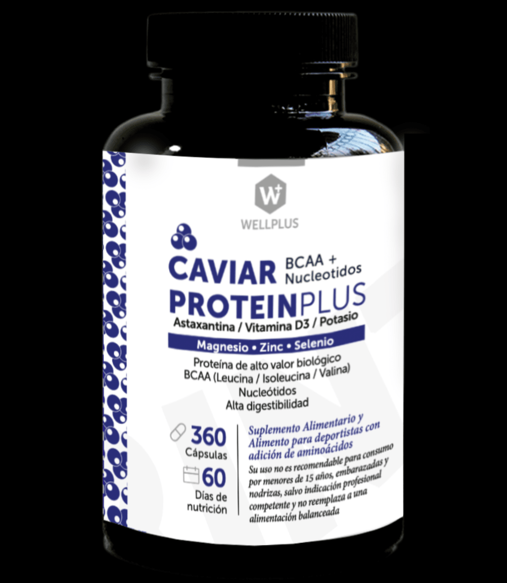 CAVIAR PROTEIN PLUS - 360 Cápsulas - Wellplus1