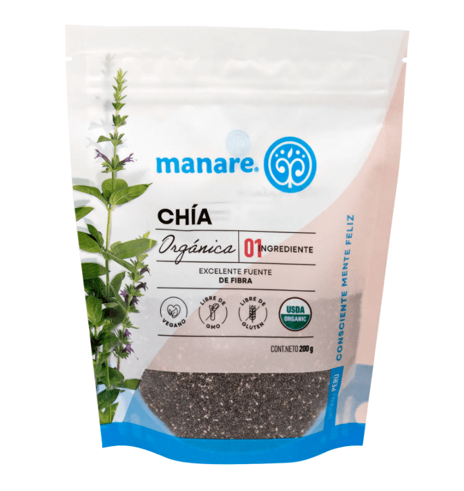 CHÍA ORGÁNICA - 200 gr - Manare1
