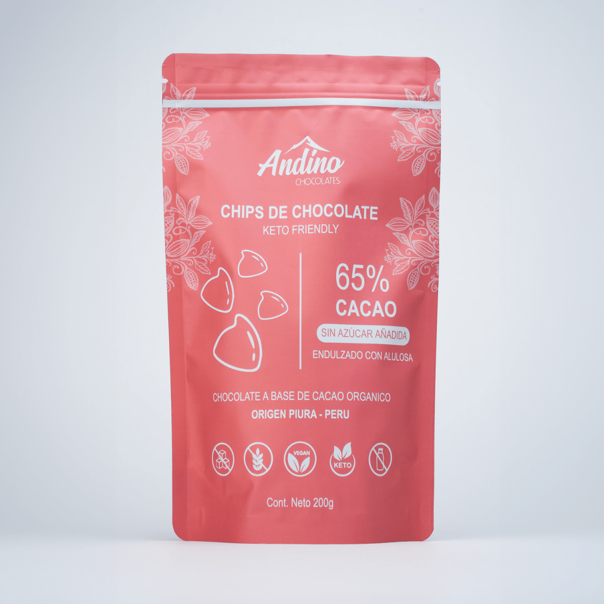 CHIPS de CHOCOLATE - 65% - Keto - 200G1