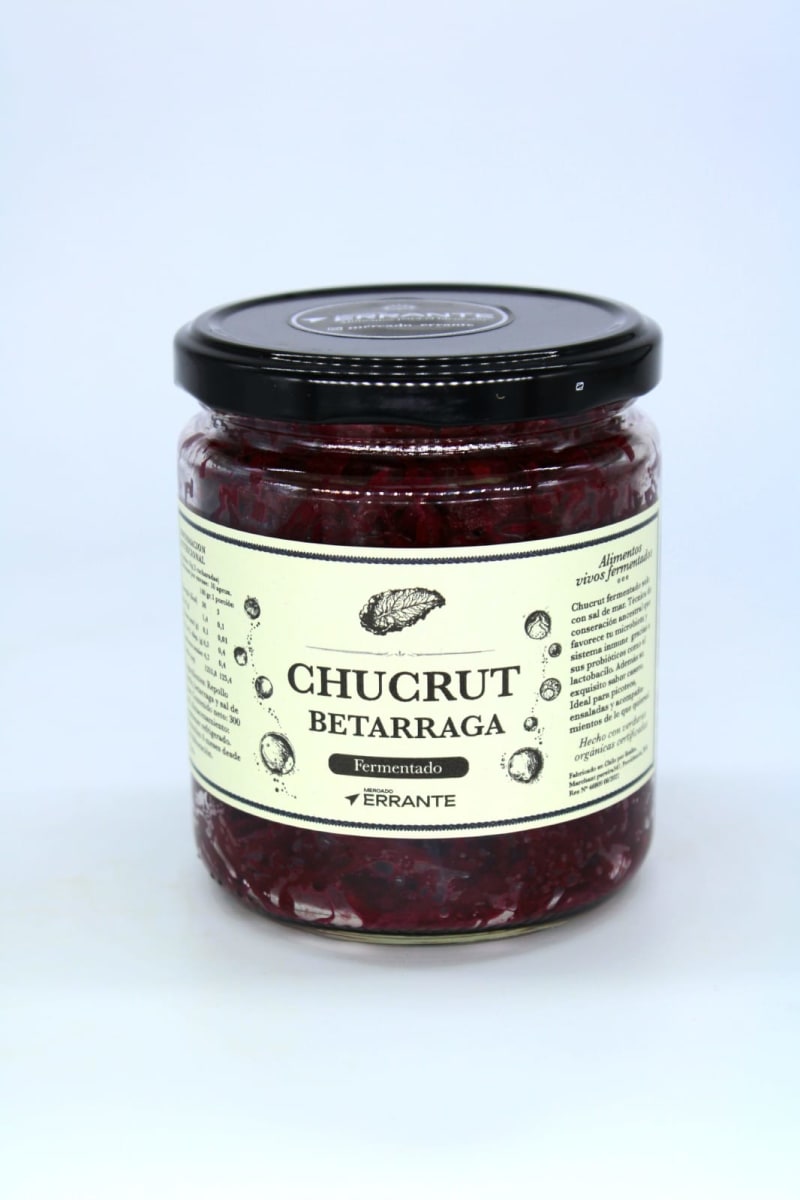 CHUCRUT con BETARRAGA - 400g - Mercado Errante1