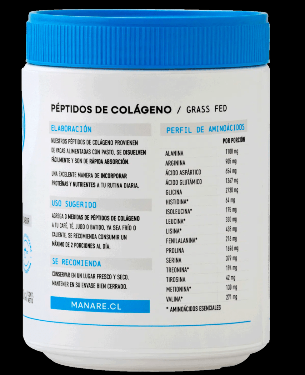 Péptidos de COLÁGENO GRASSFED - 250g - Manare2