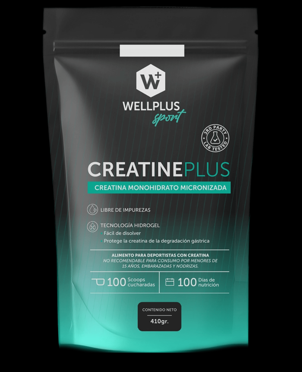 CREATINA PLUS Monohidrato Micronizada - 410 g - Wellplus1