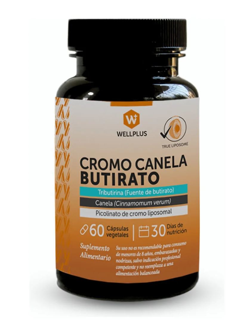 CROMO CANELA BUTIRATO - 60 Cápsulas - WellPlus1