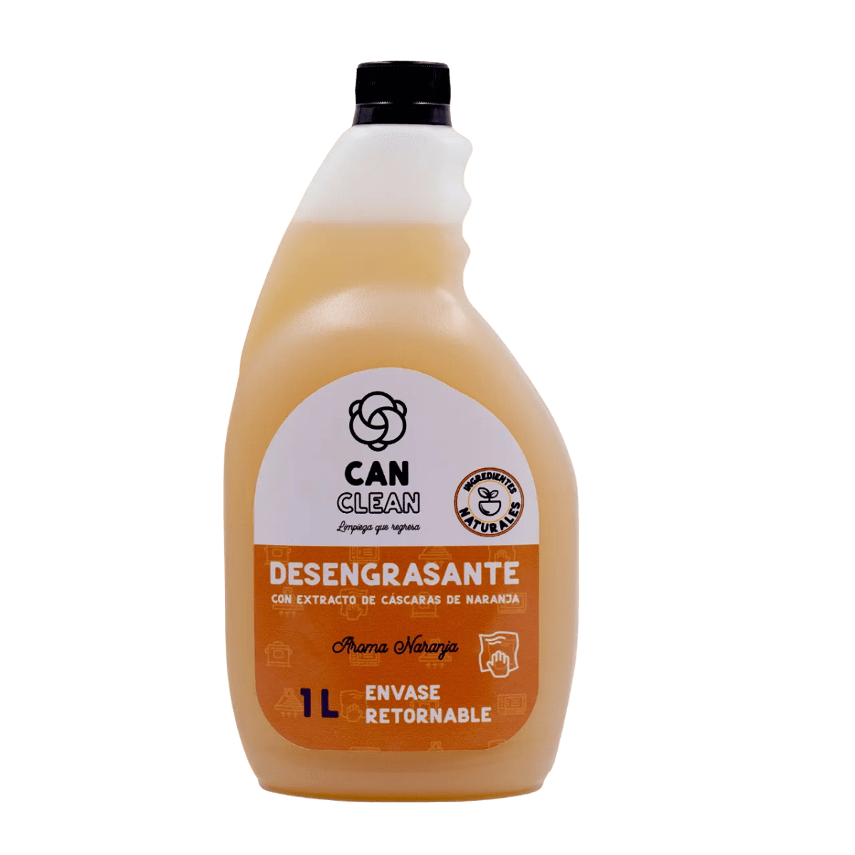 DESENGRASANTE ECOLÓGICO - 1 L - Envase PE Retornable - Can Clean1
