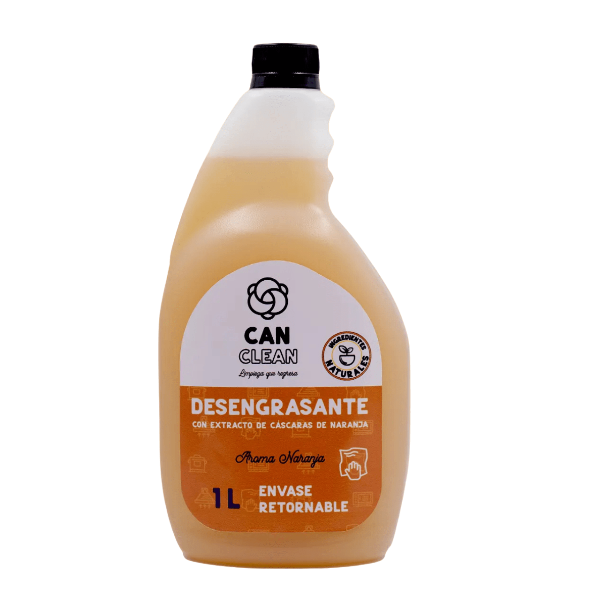 DESENGRASANTE ECOLÓGICO - 1 L - Envase PE Retornable - Can Clean3