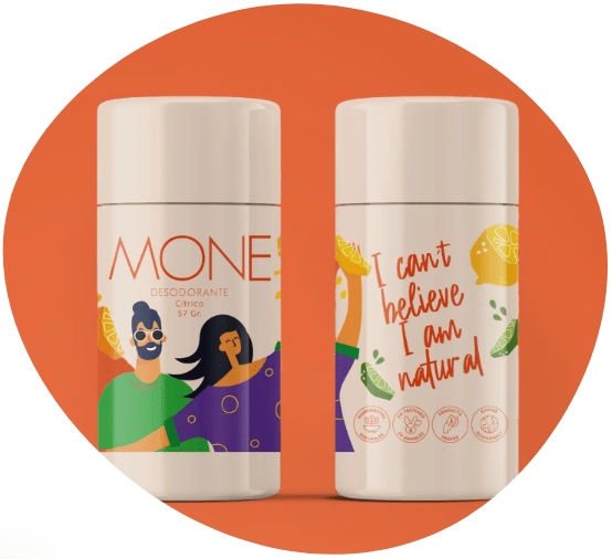 DESODORANTE 100% Natural - CITRICO - 57g - Mone1