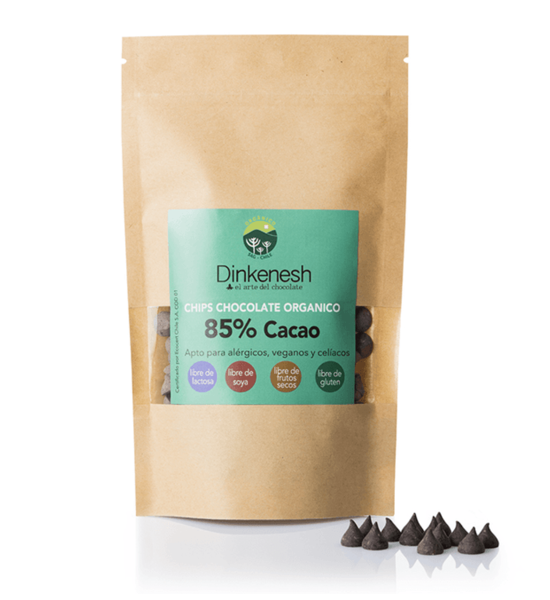 CHIPS DE CHOCOLATE ORGÁNICO 85% - 500GR1