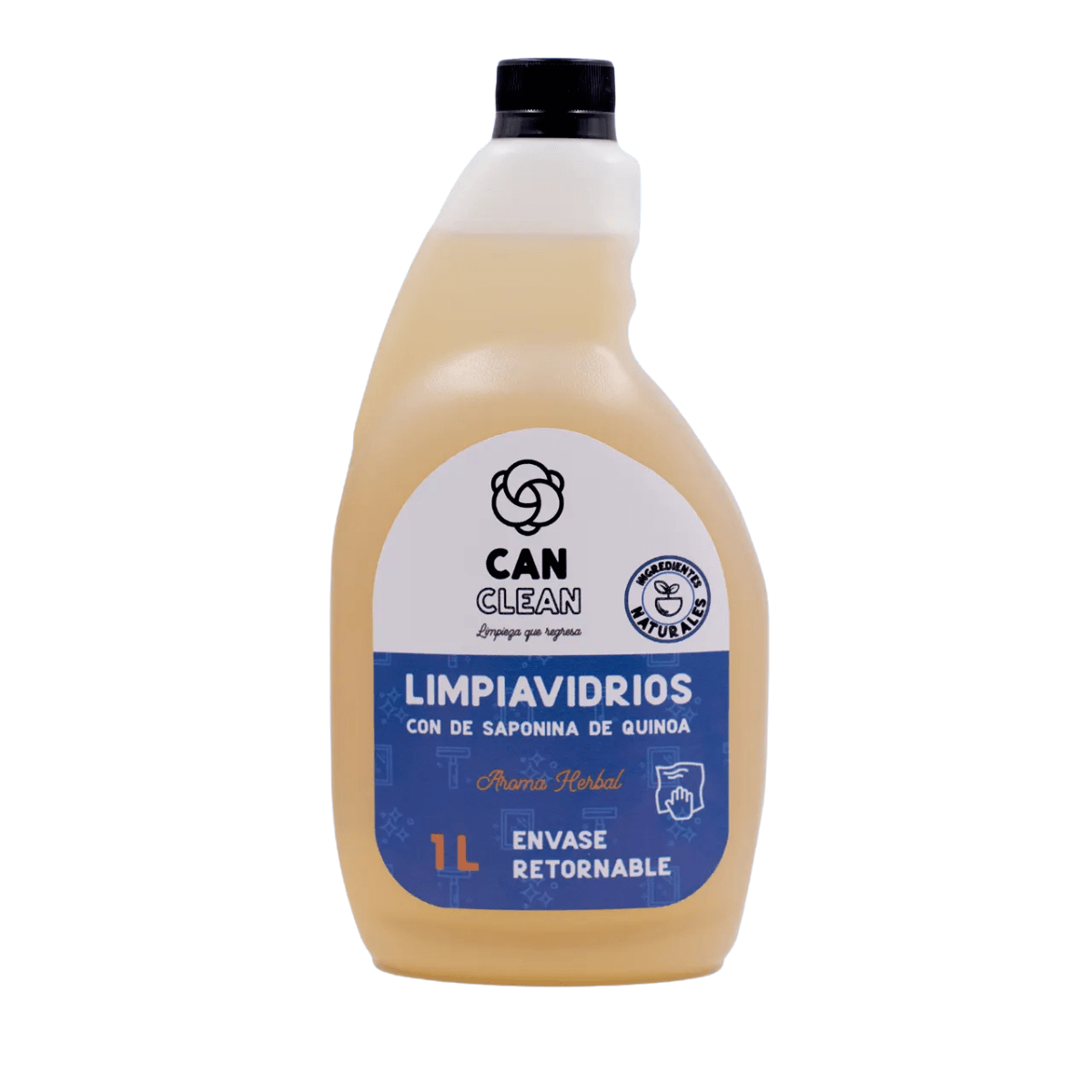 LIMPIAVIDRIOS ECOLÓGICO - 1 L - Envase PE Retornable - CAN CLEAN1