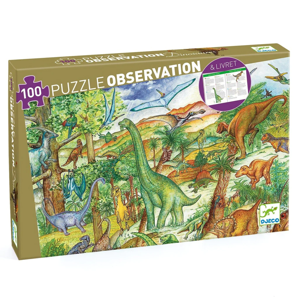 PUZZLE OBSERVACIÓN - DINOSAURIOS - 100 PIEZAS1