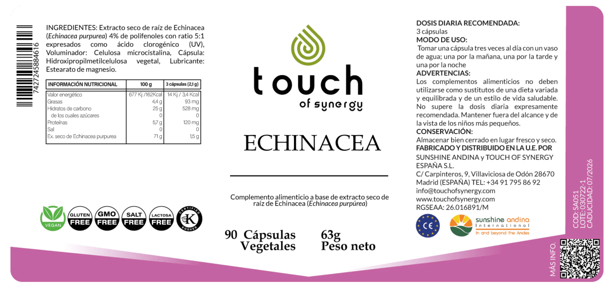 ECHINACEA (ECHA)  - 90 cápsulas vegetales2