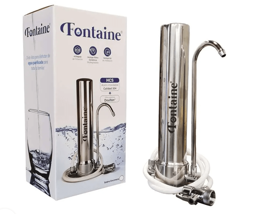 PURIFICADOR DE AGUA SOBRE ENCIMERA ACERO INOX - Fontaine HCS - SPV1